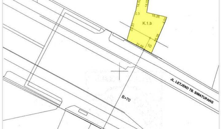 Tanah Kosong luas 734 m2 di TB Simatupang 1