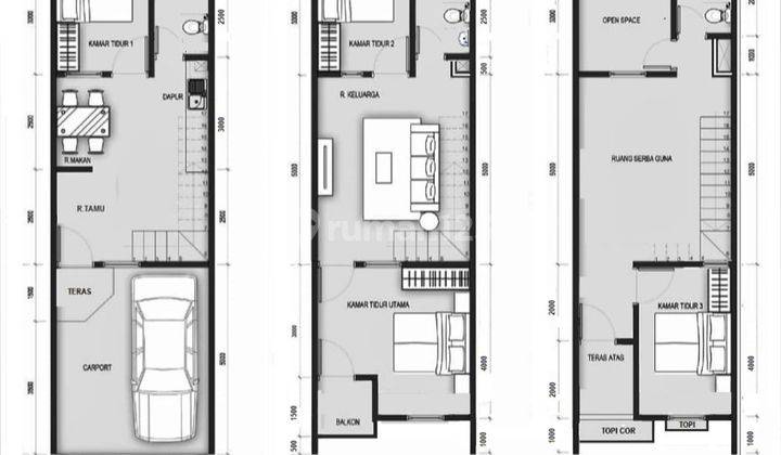 4 Unit Rumah Brand New 3 Lantai di Tanjung Duren Selatan 2