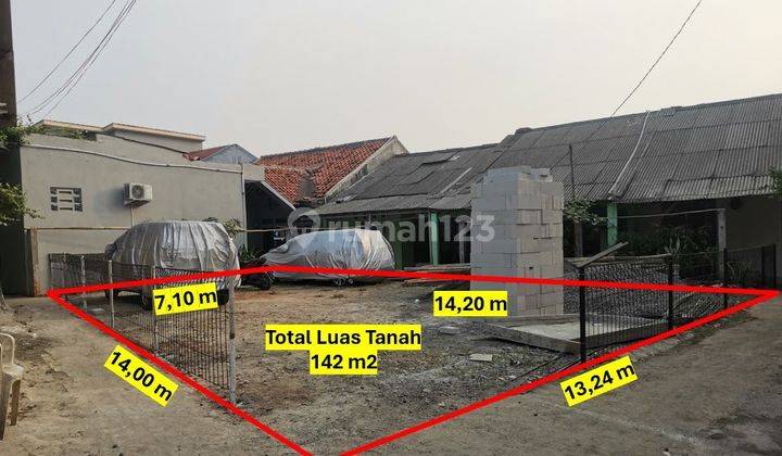 Tanah Luas 142 m2 di jl H Janim, Pondok Aren 1