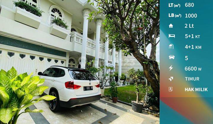 Lu3509 Rumah Mewah Luas Klasik Furnish di Surabaya Timur 1