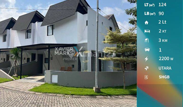 Lu3763 Rumah Modern di Private Cluster Araya Malang Dekat Binus 1