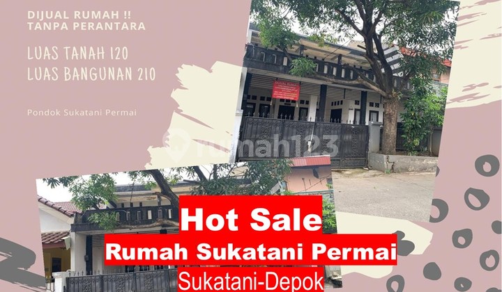Rumah 2 LT Jalan Boulevard Perumahan Sukatani Permai Depok Rumah 2 LT Jalan Boulevard Perumahan Sukatani Permai Depok