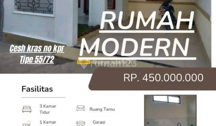 Dijual Murah Rumah Baru 450 Juta Cash Keras 1