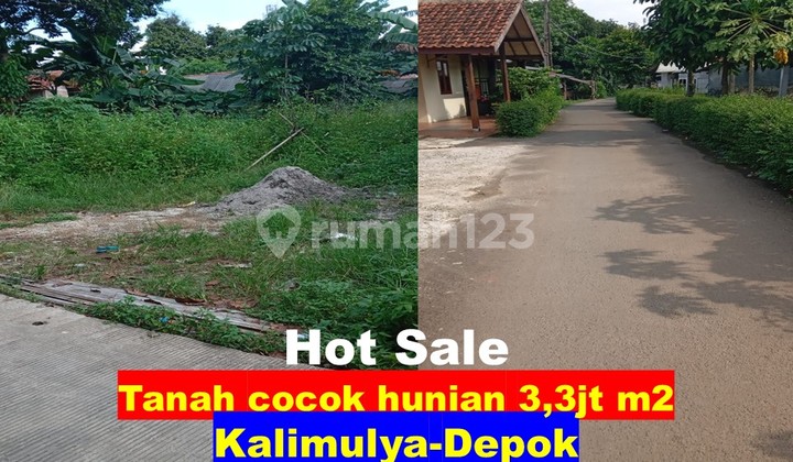 Land 103 M2 Ready to Build Kalimulya Access to Citayam Depok