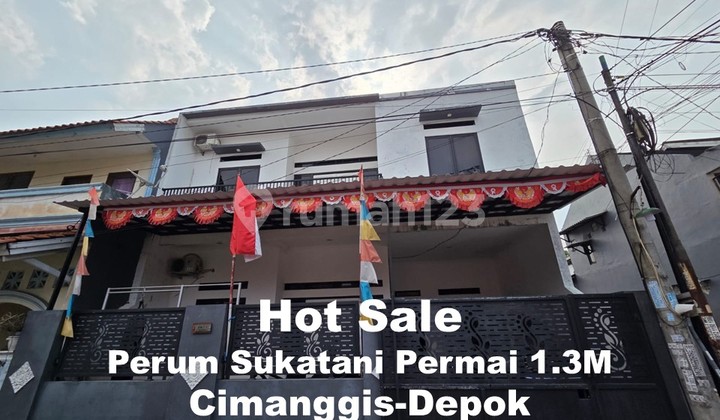 Jual Cepat Rumah Siap Huni 2 LT Dalam Perumahan Sukatani Permai