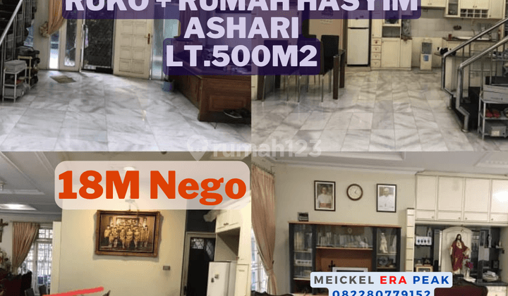 Lokasi Strategis Dijual Rumah + Ruko di Hasyim Ashari, Lt.500m2 1