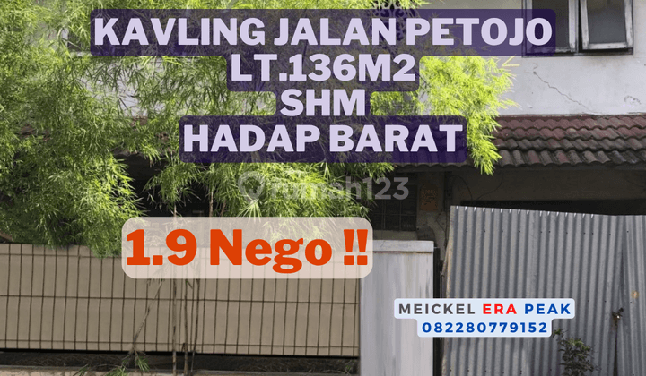 Lokasi Startegis!! DIJUAL Kavling di petojo, Lt.136m2, SHM 1