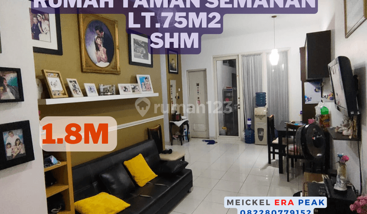 Bisa Kpr Dijual Rumah Taman Semanan, Lt.75m2, SHM 1