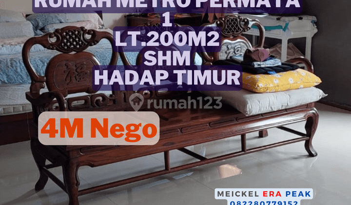 Bisa Kpr Dijual Rumah Metro Permata, Lt.72m2, Shm, Hadap Tenggara 1