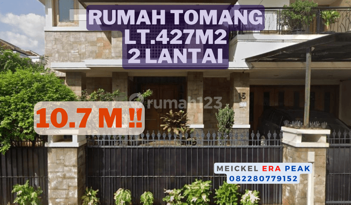 DIJUAL Rumah Tomang, Lt.427m2, 2 Lantai 1