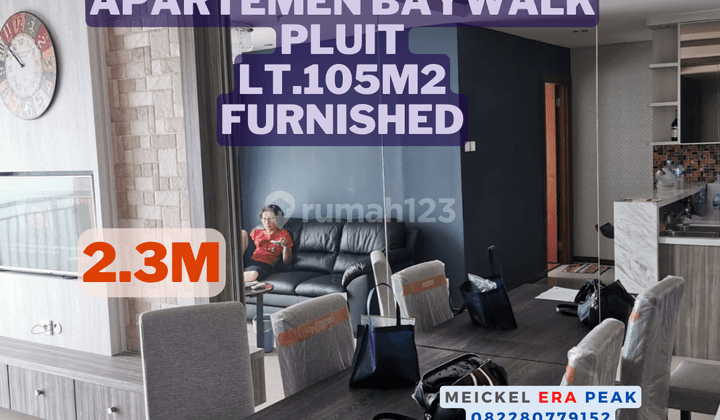 Lokasi Startegis Dijual Apartemen Baywalk, 105m2, 3br, Furnished 1