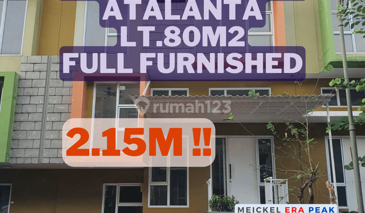 Dijual Rumah La Bella Cluster Atlanta, Lt.80m2, Full Furnished 1