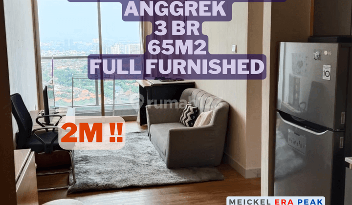 Dijual Apartemen Taman Anggrek, 65m2, 3br, Full Furnished  1