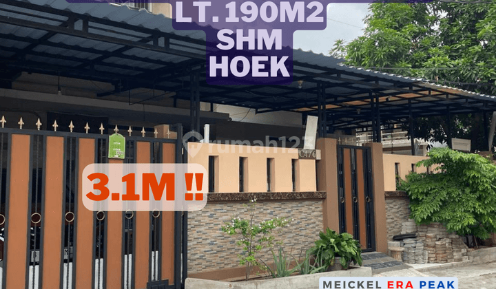 Dijual Rumah Di Poris Paradise, Lt. 190m2, Shm, Hoek 1