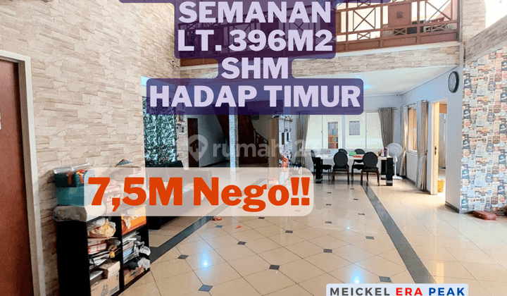 Dijual Rumah Taman Semanan, Lt. 396, Shm, Hadap Timur 1