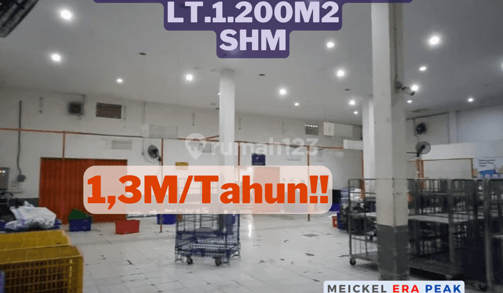 Disewa Gudang di Srengseng, Lt. 1200m2, SHM 1