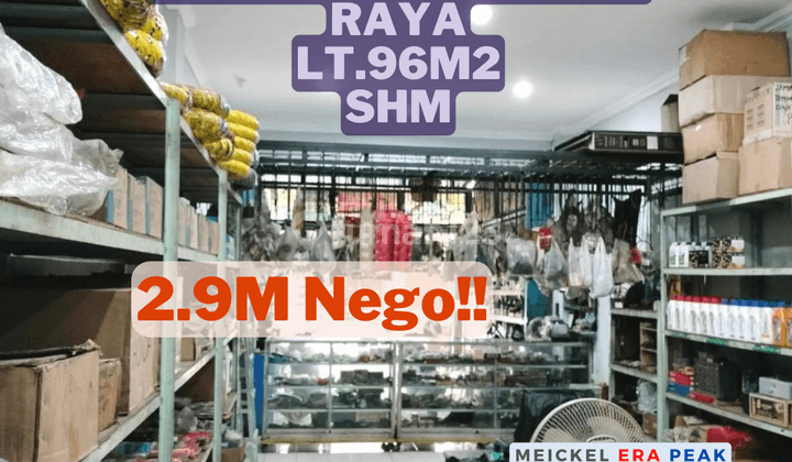 Dijual Ruko Cendrawasih Raya, Lt.96m2, SHM 1