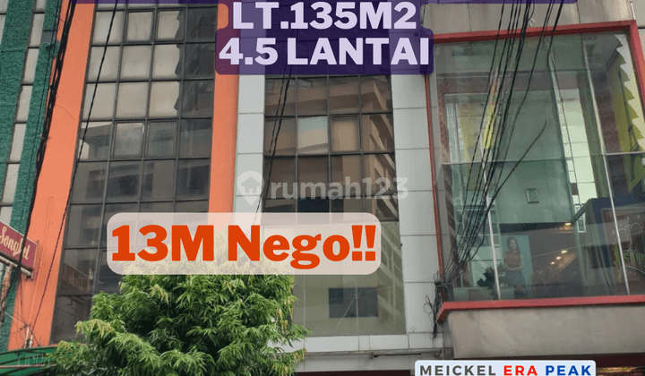 Dijual Ruko Gandeng Daerah Pintu Air, Lt.135m2, 4.5 Lantai 1