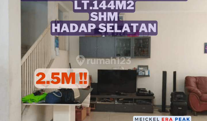 Dijual Rumah Metro Permata 1, Lt. 144m2, Shm, Hadap Selatan 1