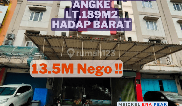 Dijual Ruko Gandeng Jelambar, Lt.189m2, Hadap Barat 1