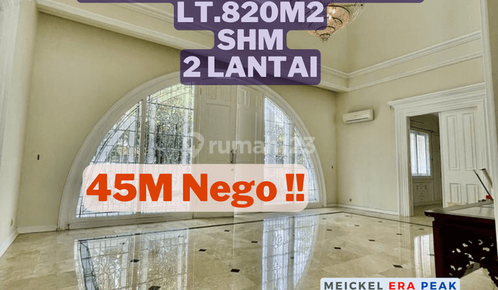 Dijual Rumah Elite Pondok Indah, Lt. 820m2, SHM 1