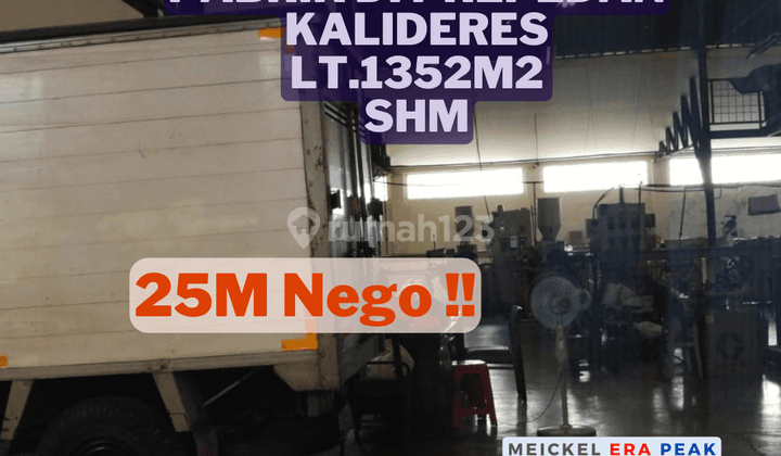 Dijual Pabrik Dii Prepedan Kalideres, Lt.1352, SHM 1