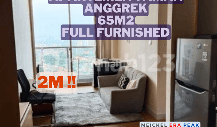 Dijual Apartemen Taman Anggrek, 3BR, Full Furnished, Hadap Selatan 1