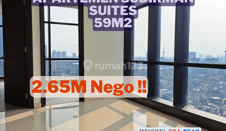 Dijual Apartemen Sudirman Suites, 2BR, Hoek 1