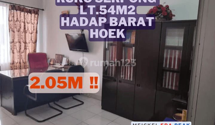 Ruko Hoek Serpong 2 Lantai Ukuran 4,5X12 HGB Lokasi Strategis 1