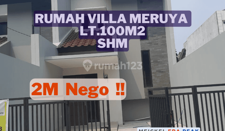 Bisa Kpr Dijual Rumah Meruya, Lt.100m2, SHM 1