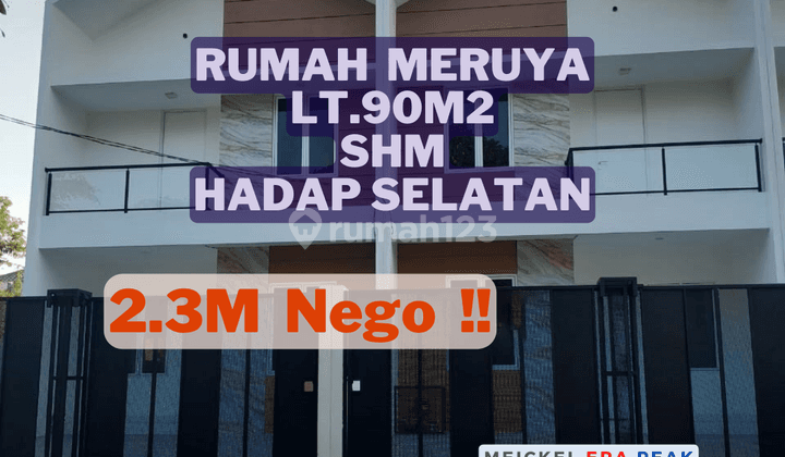 Bisa Kpr Dijual Rumah di Meruya, Lt.90m2, SHM 1