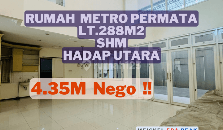 Bisa Kpr Dijual Rumah di Metro Permata, Lt.288m2, SHM 1