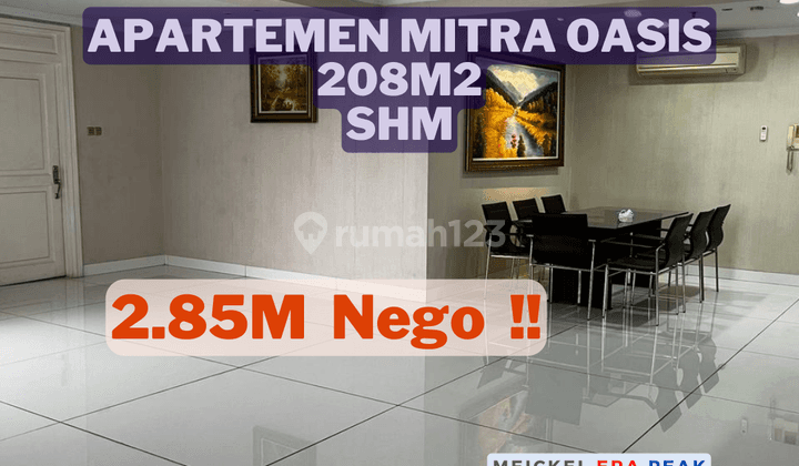 Dijual Apartemen Mitra Oasis, Lt.208m2, SHM 1