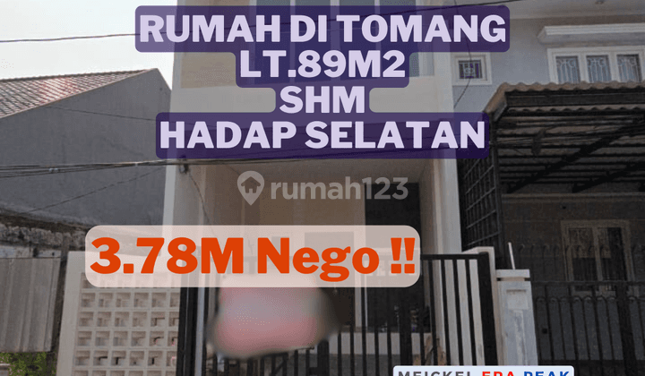 BISA KPR! DIJUAL Rumah di Tomang, Lt.89m2, SHM, Hadap Selatan 1