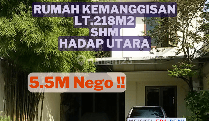 BISA KPR!!DIJUAL Rumah Kemanggisan, Lt.218m2, SHM, Hadap Timur 1