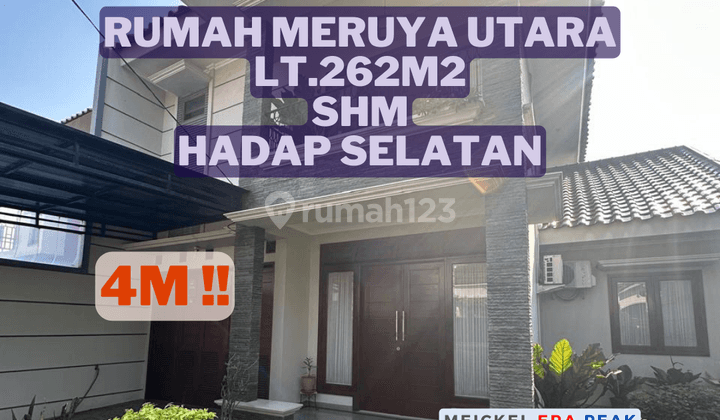 BISA KPR!!DIJUAL Rumah Meruya Utara, Lt.262m2, SHM, Hadap Selatan 1