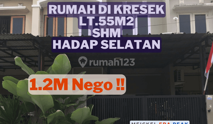 BISA KPR!! DIJUAL Rumah Kresek, Lt.55m2, SHM, Hadap Selatan 1