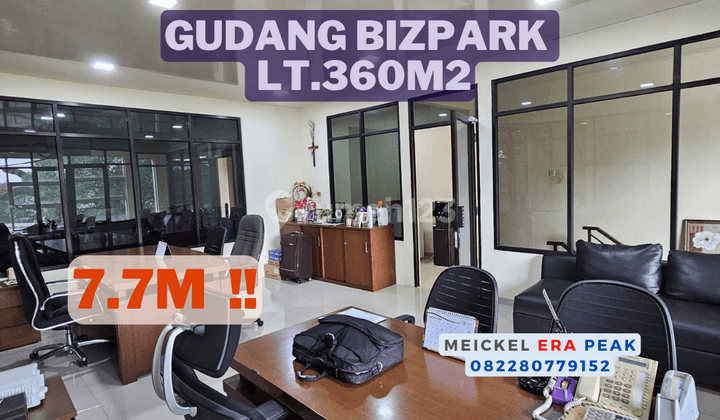 Lokasi Startegis!! DIJUAL Gudang Bizpark, Lt.360m2 1