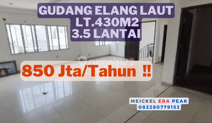 Lokasi Strategis!! DISEWA Gudang Elang Laut, Lt.430m2 1