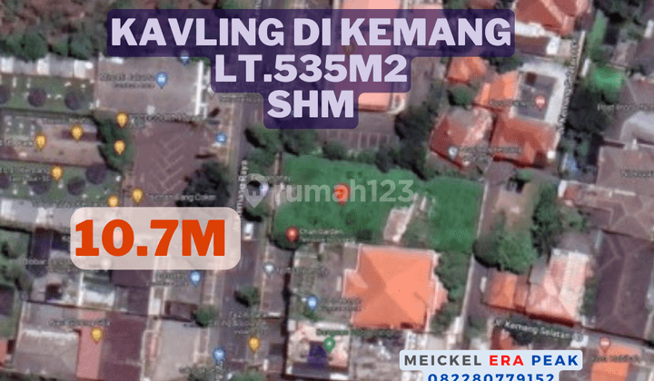 Lokasi Startegis Dijual, Kavling Kemang, Lt.535m2, SHM 1