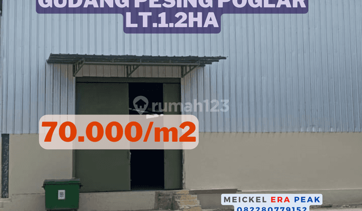 Lokasi Strategis Disewa Gudang Pesing Poglar, Lt.1.2ha 1