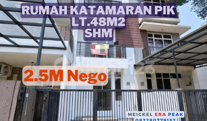 Bisa Kpr Dijual Rumah Katamaran Indah Pik, Lt.48m2, SHM 1