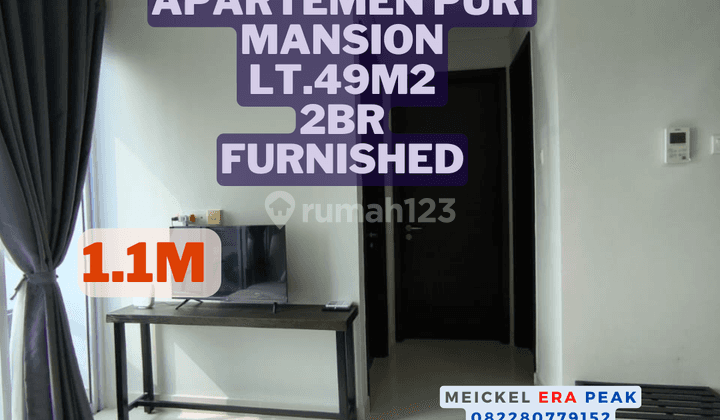 Best Price dijual Apartemen Puri Mansion, Lt.49m2, Furnished 1