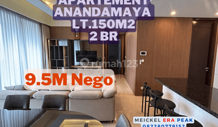 Harus Terjual Dijual Apartement Anandamaya Resident, 150m2, 2BR 1