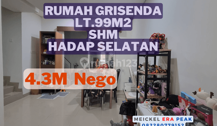 Bisa Kpr Dijual Rumah Grisenda, Lt.99m2, Shm, Hadap Selatan 1