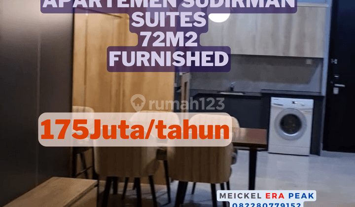 Lokasi Strategis Disewa Apartemen Sudirman Suites, 72m2, 3BR, Furnished 1