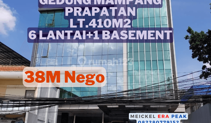 Lokasi Startegis Dijual Gedung di Mampang Prapatan, Lt.410m2, 6 Lantai 1