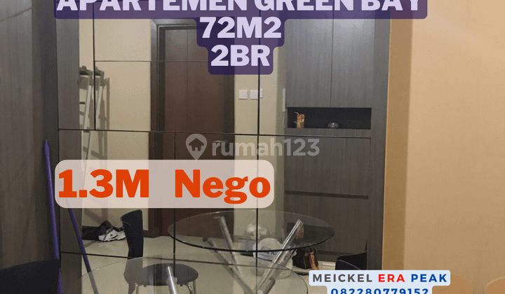 Best Price Dijual Apartemen Green Bay, 72m2, 2BR 1