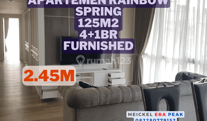 Harus Terjual Dijual Apartemen Rainbow Spring, .125m2, Furnished 1