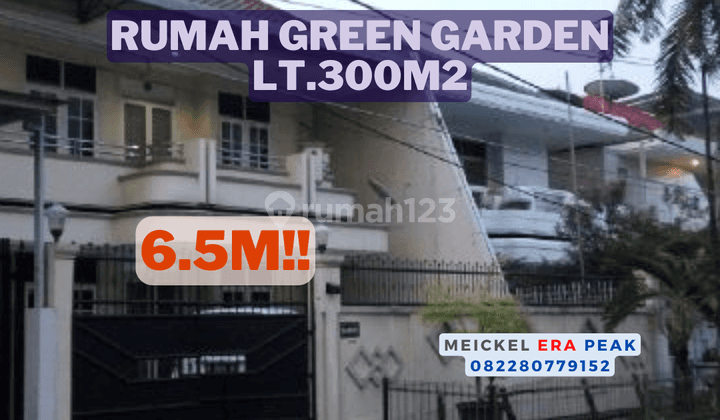 Lokasi Startegis Dijual Rumah Green Garden, Lt.300m2, 2 Lantai 1